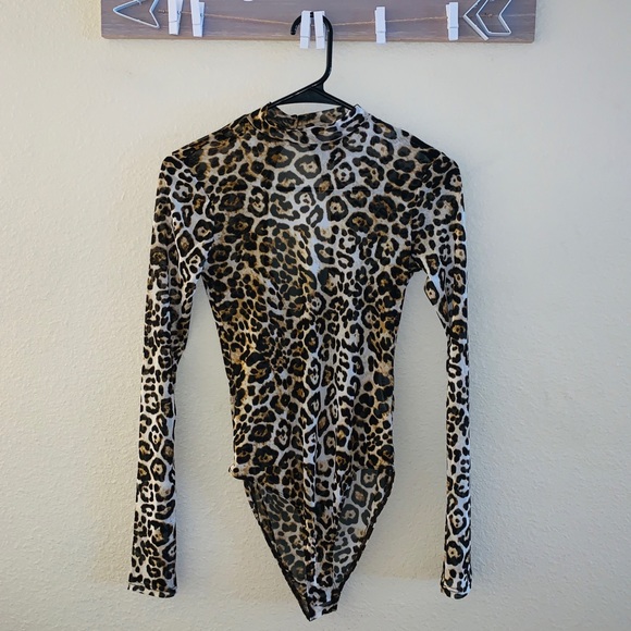 Forever 21 Other - Printed See Through Mesh Bodysuit